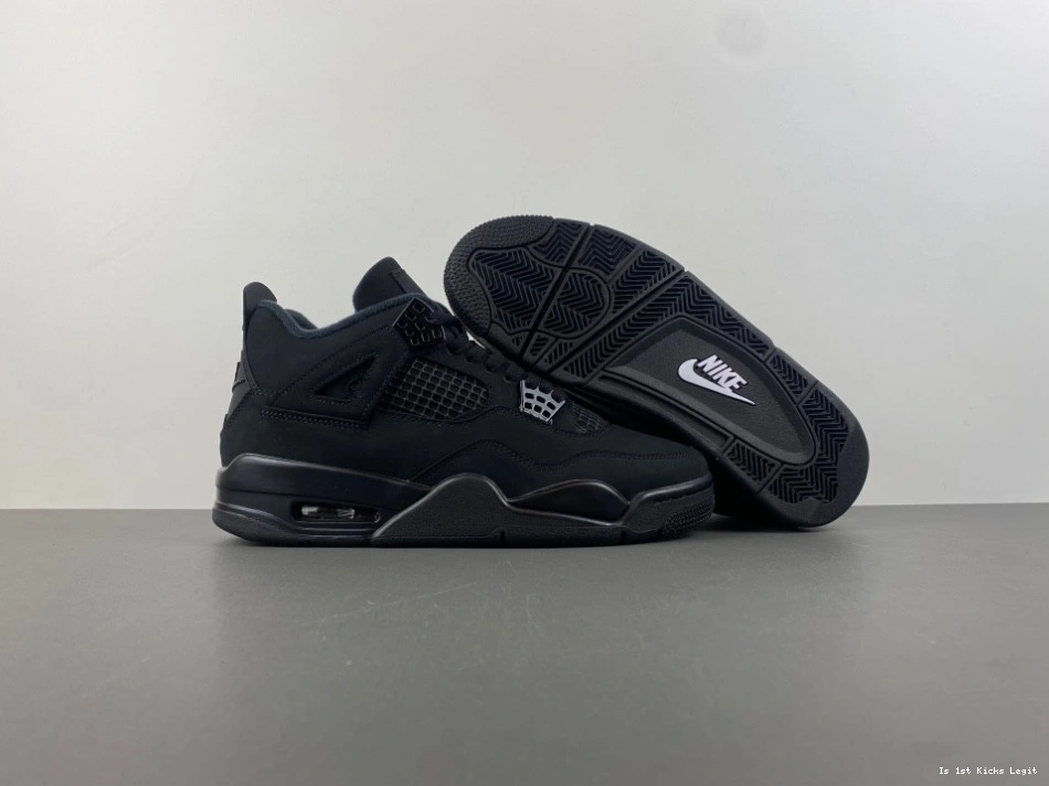 4 (2025) Men's Black  Retro FV5029-010 Jordan Cat 0318